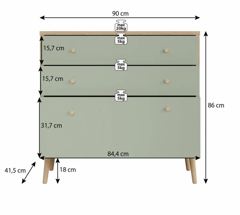 Ladekast Wally^Meubella